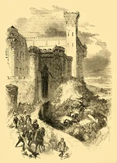 Drucke von Robert von Normandie im Schloss des Grafen von Conversano, um 1890 Sybilla Drucke: Robert von Normandie im Schloss des Grafen von Conversano, um 1890. Künstler: Unbekannt.