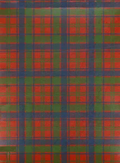 Das Tartan-Muster besteht aus horizontalen und vertikalen Streifen in verschiedenen Farben. Ursprünglich waren diese einfach unterschiedliche regionale Muster auf dem Gewebe, die von den Trägern nach ihrem persönlichen Geschmack gewählt wurden, ohne Rücksichtnahme auf Etikette. In der Mitte des 19. Jahrhunderts wurden jedoch viele Muster geschaffen und künstlich mit schottischen Clans, Familien oder Institutionen verbunden. Tartans stammen ursprünglich aus Wolle, werden aber heute in vielen anderen Materialien in Hunderten von Mustern hergestellt. Schottische Kilts haben fast immer ein tartanes Muster. Im Norden Amerikas wird das Tartan oft als Plaid bezeichnet; Illustration aus einem Buch über schottische Tartane, veröffentlicht um 1935