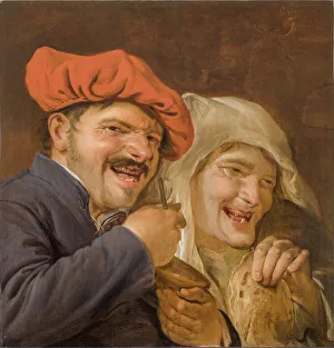 Baroque Musician Drucke: Rommelpot Player