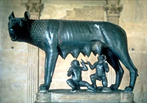 5th Century BC Artwork Drucke: Romulus and Remus, c500 BC