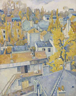 Emile Bernard Art Drucke: Rooftop view, 1890. Creator: Bernard, Emile (1868-1941)