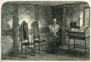 Das Zimmer, in dem Shakespeare geboren wurde, um 1870.