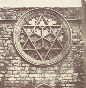 Rose Window Design Inspiration Drucke: Rose Window, 1850s. Creator: Unknown