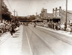 Black And White Photography Australia Drucke: Royal visit, 1954. Creator: Unknown