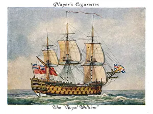 British Naval Warfare Drucke: The Royal William, 1936. Creator: Unknown