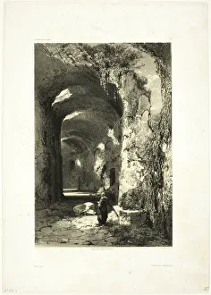 Ruine eines Amphitheaters in Pouzzoles (Königreich Neapel), Tafel 9 von Oeuvres de A