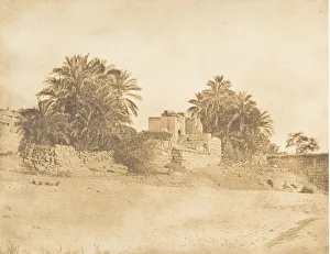 Ruinen eines römischen Arc de Triomphe in Philä,April 1850.Kreier :Maxime du Camp