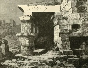Cassells Illustrated History Book Drucke: The Ruins at Denderah, 1890. Creator: Unknown