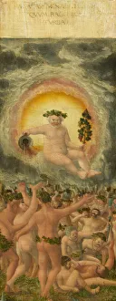 Bacchus Painting Drucke: The Rule of Bacchus [left panel], c. 1535. Creator: Workshop of Albrecht Altdorfer