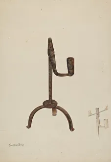 Eile mit dem Halter für eine Kerzenhalterung um ca. 1937 von H.L.Brown