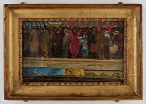Museum Quality Artwork For Sale Drucke: Rush hour in the metro, c1920. Creator: Andre Devambez