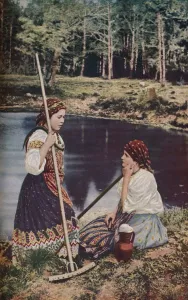Female Friendship In Nature Drucke: Russia, c1930s