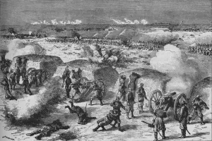 Russo Turkish War History Drucke: Russian Attack Upon A Turkish Redoubt, 1902