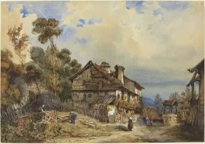 French Countryside Paintings Drucke: Rustic Landscape, 1830. Creator: Unknown