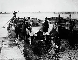 Vintage Car Transport Drucke: Ryde ferry, 1920