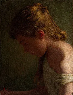 Pointillism Style Painting Drucke: Sad Soul