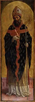 Saint Augustine Painting Drucke: Saint Augustine. Creator: Foppa, Vincenzo (active 1456-1516)