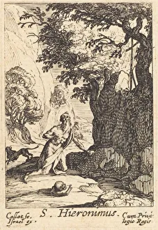 Saint Jerome Art Drucke: Saint Jerome. Creator: Jacques Callot