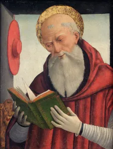 Heiliger Hieronymus liest, um 1490