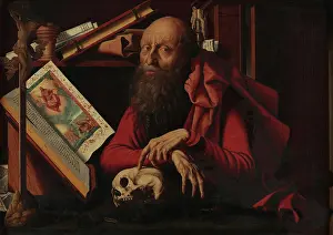 Renaissance Fine Art Images Drucke: Saint Jerome in his Study, Mid of 16th century