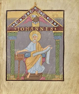 Saint John The Evangelist Drucke: Saint John, shortly after 1053. Creator: Unknown