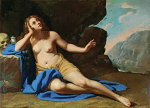 Drucke von Heilige Maria von Magdala im Ekstase aus den 1640er Jahren Privatbesitz Artemisia Gentileschi Drucke: Sankt Maria Magdalena im Ekstase