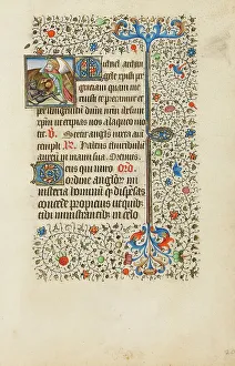 Heiliger Michael kämpft gegen den Teufel; Buch der Stunde, um ca. 1440-1450 von Künstler: Werkstatt des Bedfords Meisters
