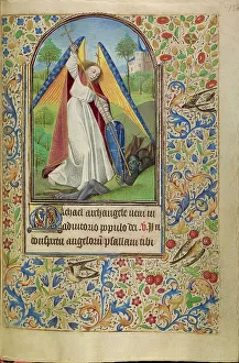 Archangel Michael Artwork Drucke: Saint Michael Battling the Devil; Book of Hours