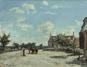 Dutch Oil On Canvas Paintings Drucke: Saint-Parize-le-Chatel, 1869. Creator: Johan Barthold Jongkind