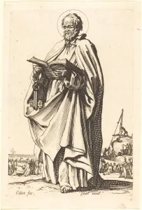 French Baroque Artists Drucke: Saint Peter, published 1631. Creator: Jacques Callot
