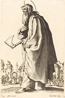 Heiliger Thaddäus, veröffentlicht 1631. Ersteller: Jacques Callot