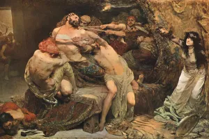 Victorian Era Christianity Drucke: Samson, c1887, (c1902). Creator: Unknown