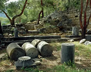 Ancient Greek Architecture Turkey Drucke: Sanctuary dedicated to Demeter, Priene, Ionia, Anatolia, Turkey, 1999. Creator: Unknown