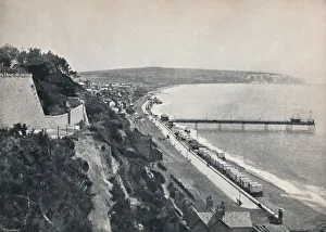 British Coastal Resort Drucke: Sandown - From the Cliffs, 1895