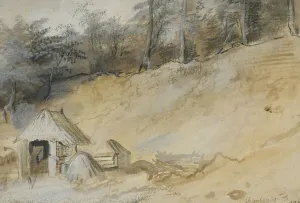 Baroque Landscape Art Drucke: Sandy slope with a hut. Creator: Unknown