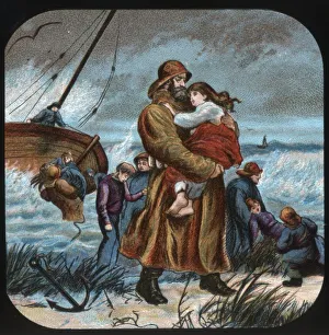 Stormy Weather Photos Drucke: Saved!, c1900. Creator: Unknown