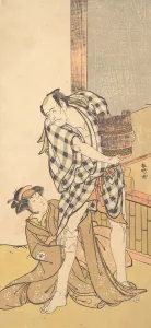 Szene aus dem Stück Yoshitsune und die tausend Cherrybäume (Yoshitsune