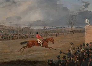 Henry Thomas Alken Paintings Drucke: Scenes from a Steeplechase: The Winner, ca. 1845. Creator: Henry Thomas Alken