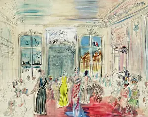 Private Art Collection France Drucke: Schiaparelli Presentation, c1935. Creator: Dufy, Raoul (1877-1953)