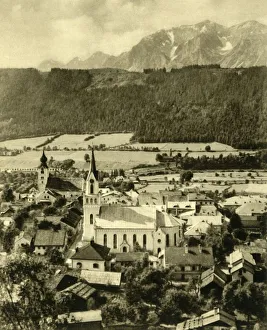 Black And White Austria Images Drucke: Schladming, Styria, Austria, c1935. Creator: Unknown