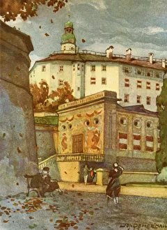 Innsbruck Architecture Drucke: Schloss Ambras, c1929. Creator: Unknown
