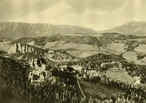 Eastern Alps Scenic Views Drucke: The Schneeberg and the Rax mountain range