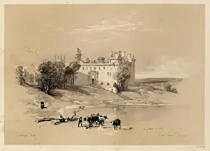 Schottland dargestellt - Schloss Linlithgow, 1847. Ersteller: James Duffield Harding