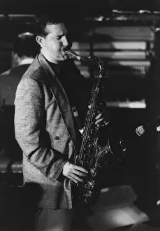 Cambridge Drucke: Scott Hamilton, Jazz Caravan, The Exchange, Cambridge, 1991. Ersteller: Brian Foskett