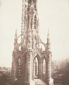 Drucke von Das Scott-Monument vor der Fertigstellung, Edinburgh, 1844 William Henry Fox Talbot Drucke: Das Scott-Denkmal vor der Fertigstellung
