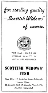Black And White Print Collector Drucke: Scottish Widows Fund, 1938