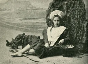 British Seaside Culture Drucke: At the Seaside, 1902. Creator: Unknown