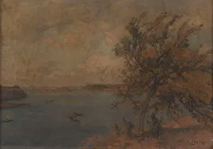 French Coastal Landscapes Drucke: At the seaside. Creator: Auguste Lepere
