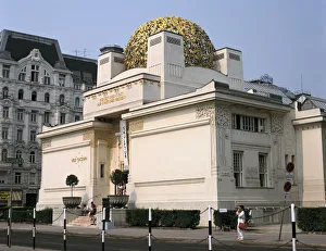 Drucke von Das Secessionsgebäude Wien Österreich Gustav Klimt Drucke: Die Sezessionsgebäude Wien Österreich