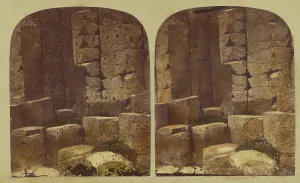 Irish Geographical Features Drucke: Sectional View of the Basaltic Columns